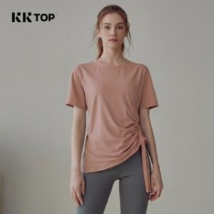 KKTOP – Kaos Sport Wanita Oversize – Baju Lengan Pendek Gym Bernapas & Lembut (K006)