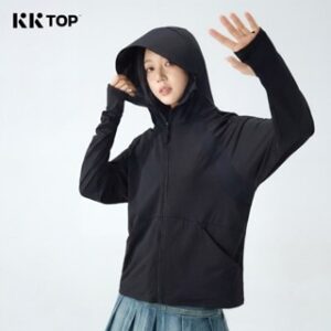 KKTOP – Jaket Anti UV Wanita Lengan Panjang Jaket Olahraga Pelindung Matahari Premium UPF 100+(J002)