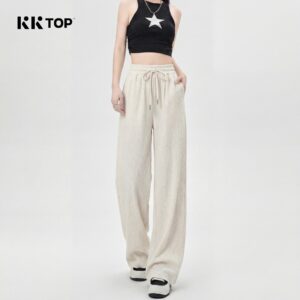 KKTOP – Celana Panjang Wanita Corduroy Highwaist Baggy Oversize Stylish (C104)